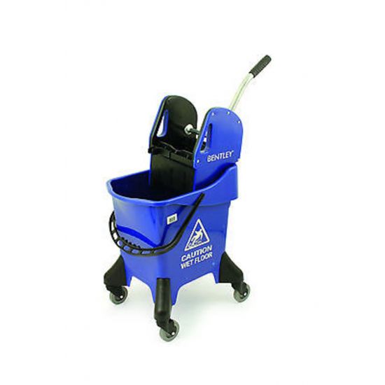 Blue Heavy Duty Kentucky Mopping System With Wheels & Handle Wringer 31lt JE2030