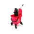 Red Heavy Duty Kentucky Mopping System With Wheels & Handle Wringer 31lt
