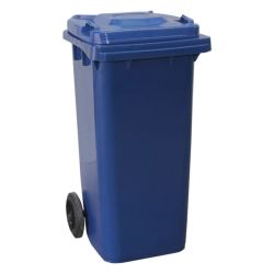 Blue Heavy Duty Wheelie Bin 120lt