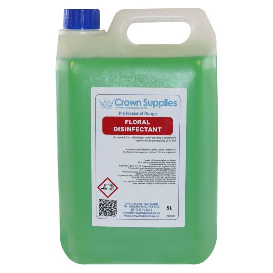Professional Range Floral Disinfectant 5L Pack of 1 Dilute To 1:30 CL6004 Professional Range Floral Disinfectant 5L Pack of 1 Dilute To 1:30 CL6004