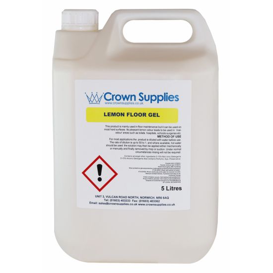 Lemon Floor Gel Cleaner 5 Litre FLO1006 - Case of 2