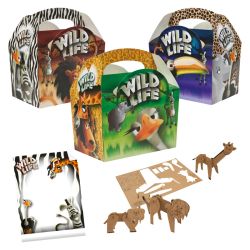 Wild Life Meal Boxes and Kits - Mix of 3 Box Designs - Case of 250