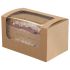 Kraft Square Cut Sandwich Pack 125 x 77 x 72mm - Box of 500