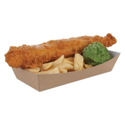 Large Kraft Trays 220 x 115 x 45mm - Box 250