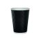 12oz Black Ripple Wall Hot Cup - Pack 25