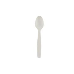100% Biodegradable and Eco Friendly White Spoons - Each Pack of 50