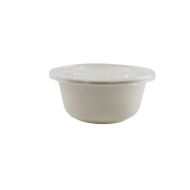 100% Biodegradable and Eco Friendly White Takeout Bowls and Lids - Pack of 250