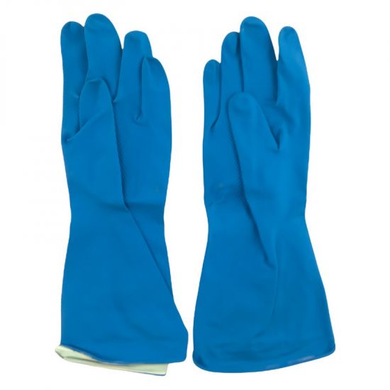 Professional Blue Household Rubber Gloves Small - Pair PP1017