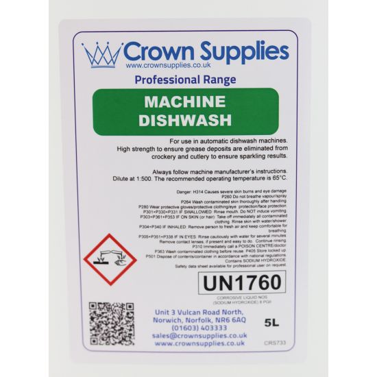 Professional Ultimate Dishwash Liquid 5L Pack of 1 CAT1028