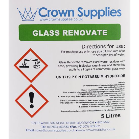 Professional Glass Renovate Concentrate 5lt CL2020