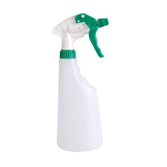 600ml Capacity Empty Trigger Spray Bottle Complete With Green Trigger Head CL5007