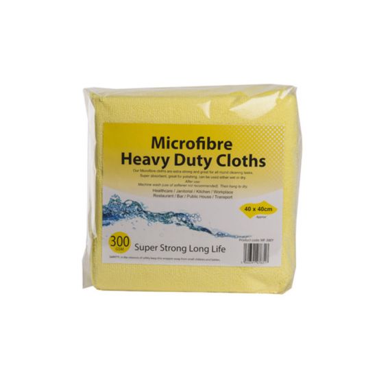Yellow Microfibre General Purpose Cloth - Pack Of 10 GW4004