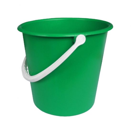 Green Standard Round Bucket 9lt JE2016