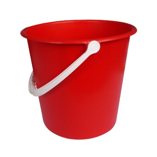 Red Standard Round Bucket 9lt JE2017