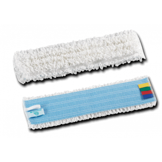 White Flat Microfibre Mop Head With Colour Coded Tags JE3003