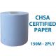 Centrefeed Roll 150m 2ply Blue - Pack Of 6 PAP2002