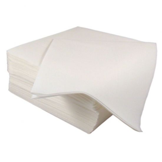 White 40cm Luxury Linen Feel Airlaid Paper Napkins Pack of 50