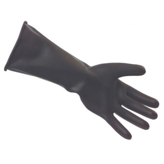 Heavy Duty Black Gauntlet Gloves Black X Large - Pair PP1002