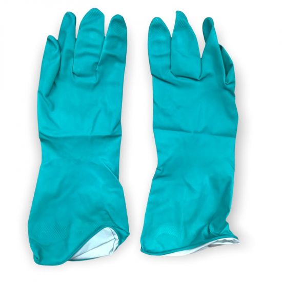 Professional Green Household Rubber Gloves Medium - Pair PP1022