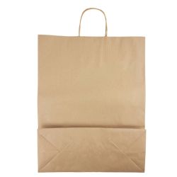 Kraft SOS Carrier Bag  with Twist Handle - 410 x 320 x 140 mm - Pack of 125