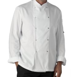 Black Long Sleeve Chef's Jacket - Medium
