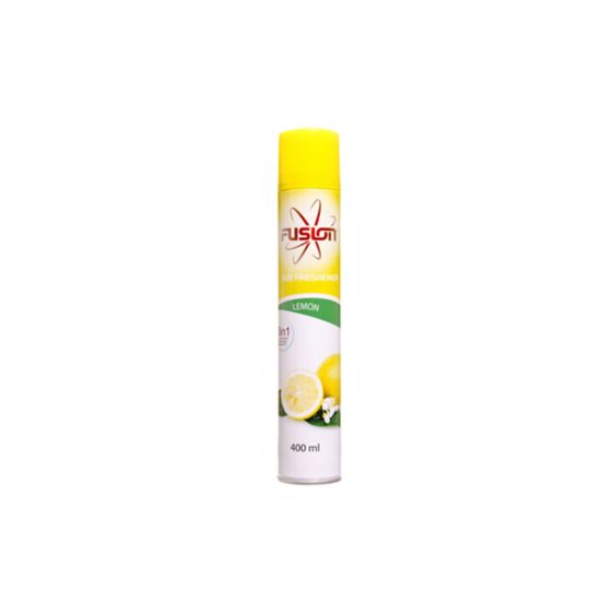 Fusion 400ml Lemon Scented Aerosol Air Freshener - Pack Of 12 AC1022