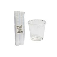25ml PS Brim Fill Shot Glasses - Pack 100 (2 x 50)