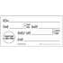 50mm X 100mm English Removable Shelf Life Labels - Roll Of 500