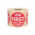 Red Removable Use First Labels - Roll Of 500