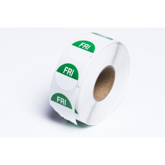 Friday 19mm Round Day Dot Label - Roll Of 1000 FL1024