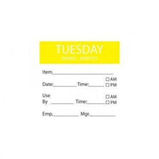 Tuesday Removable Day Of The Week Label 50 X 50mm - Roll Of 500 FL1031 Tuesday Removable Day Of The Week Label 50 X 50mm - Roll Of 500 FL1031
