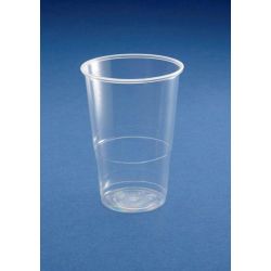 Disposable Half Pint To Line Plastic Glasses Ce Marked - Pack Of 50