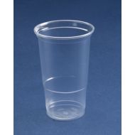 Disposable Pint To Line Plastic Glasses Ce Marked - Pack Of 50