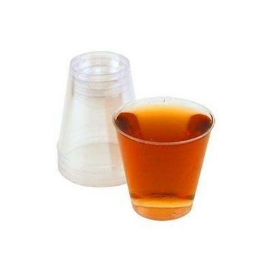 Disposable Lined 40ml Shot Glasses Clear - Pack Of 100 BP1021
