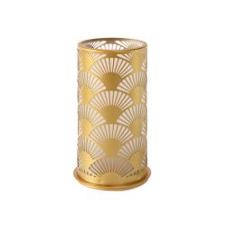 Candle Holder Peacock 140 x 75 mm Gold - Box 4