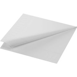 Duni White 33cm 2-ply Tissue Napkin - Box of 2000
