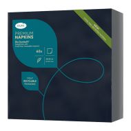 Dunisoft Airlaid Black 40cm Dinner Napkins - Pack of 50