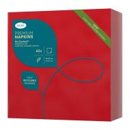 Dunisoft Airlaid Red 40cm Dinner Napkins - Pack of 50