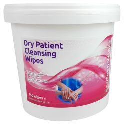 Ecotech Dry Patient Cleansing Wipes - Tub of 150