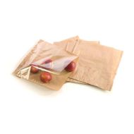 7 x 7 Inch Brown Film Front Bags - Box of 1000