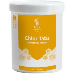 Evans Chlor Tabs Chlorine Effervescent Tablets Tub of 200 Evans Chlor Tabs Chlorine Effervescent Tablets Tub of 200