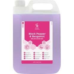 Black Pepper & Bergamot Hand, Hair and Body Wash 5L