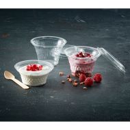 Clear PET Lid for 4oz Diamond Pot Recyclable - Box 1800