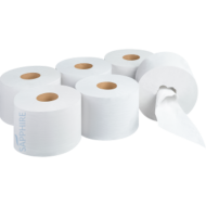 Centre Pull Toilet Roll 2ply White - Pack Of 6
