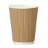 Kraft 12oz Squat Triple Wall Ripple Cup - Box 500