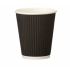 Black 12oz Squat Triple Wall Ripple Cup - Box 500