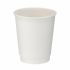 8oz White Double Wall Hot Cup (PE Lined) - Box 500