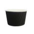 Black 16oz Ripple Pot Squat - Pack of 25