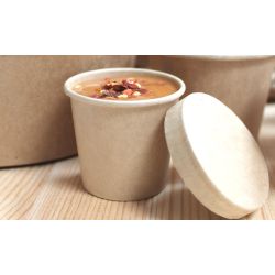 Kraft Paper Lids For 2oz, 3oz, 4oz Portion Pots - Pack 50 Kraft Paper Lids For 2oz, 3oz, 4oz Portion Pots - Pack 50