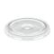 12oz Clear rPET Flat Cold Cup Lid with Straw Slot